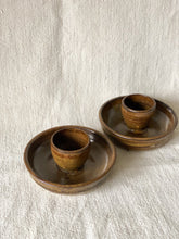 Load image into Gallery viewer, VINTAGE POTTERY EGG CUP HOLDERS
