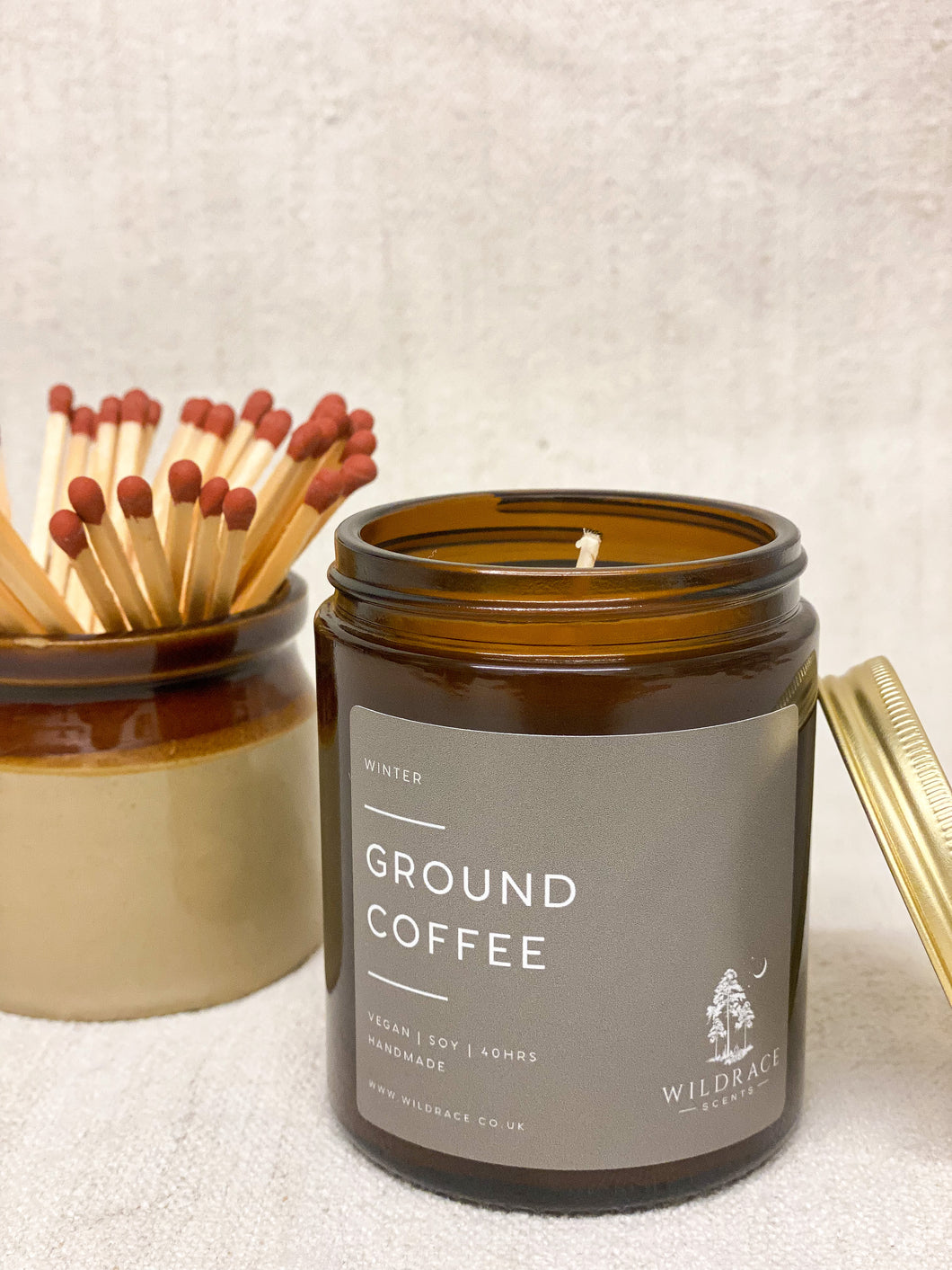 GROUND COFFEE CANDLE