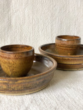 Load image into Gallery viewer, VINTAGE POTTERY EGG CUP HOLDERS
